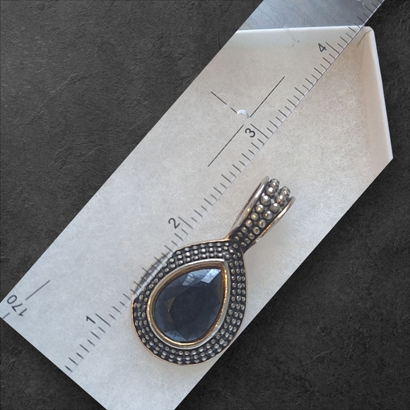 Black Bohemian Crescent Moon Necklace - Picture 5 of 5